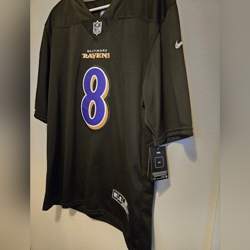 NFL Baltimore Ravens Black and Purple Jersey - Picture 2 of 4